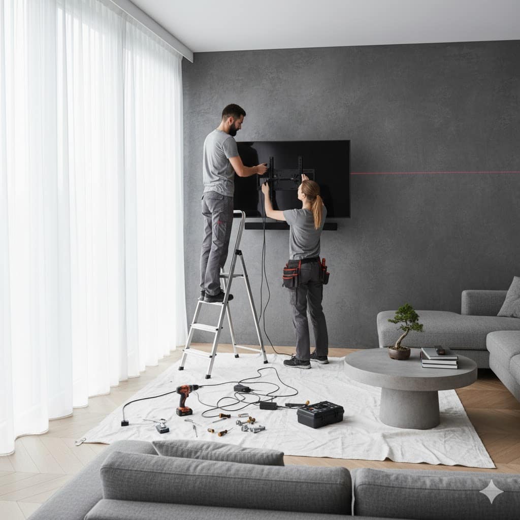 התקנת מתקן לטלוויזיה
